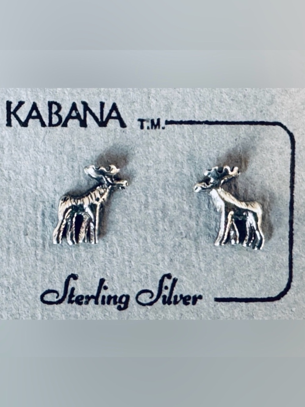 🫎Kabana Sterling Silver Moose Earrings